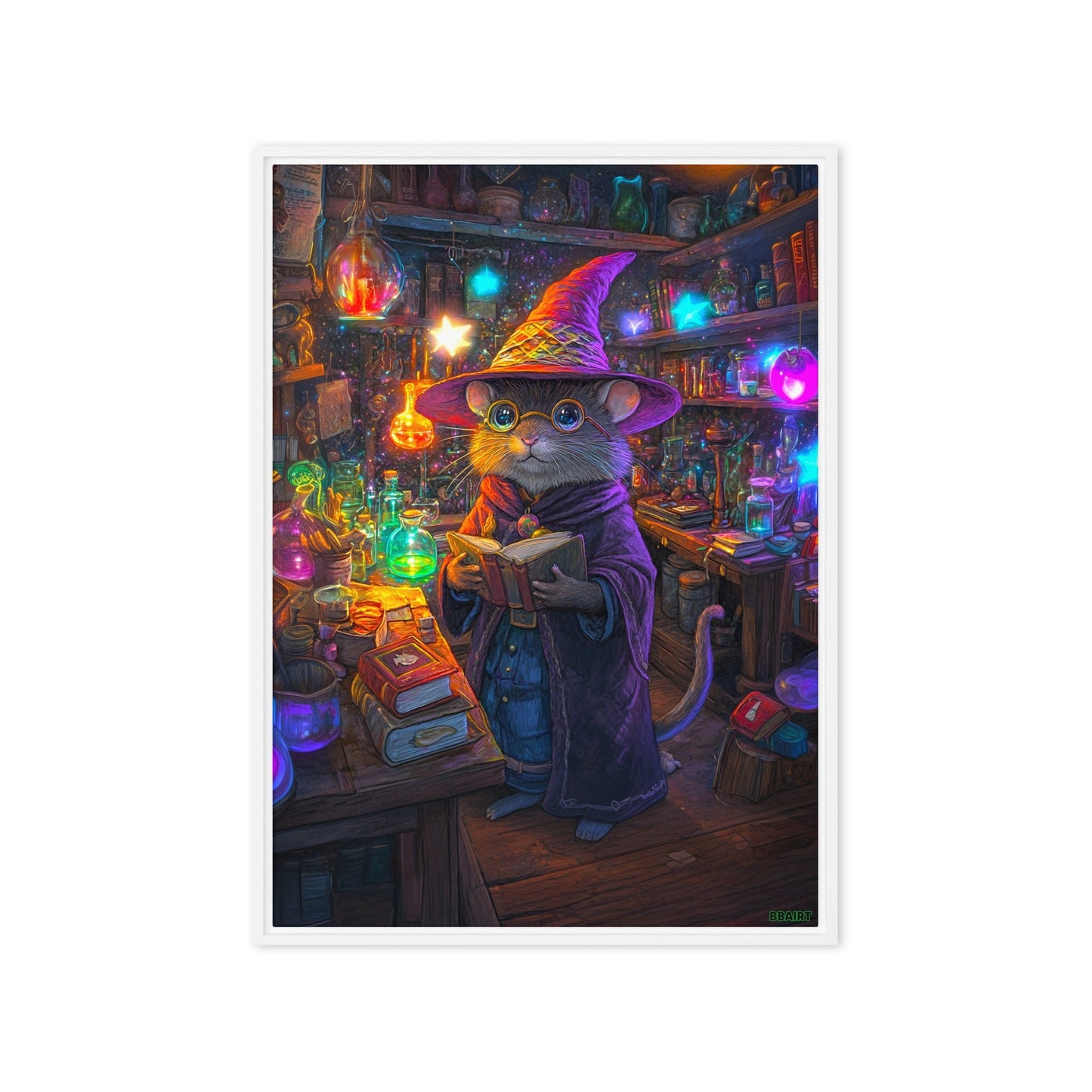 Magnus the Alchemist - Framed Canvas Print - BBairt