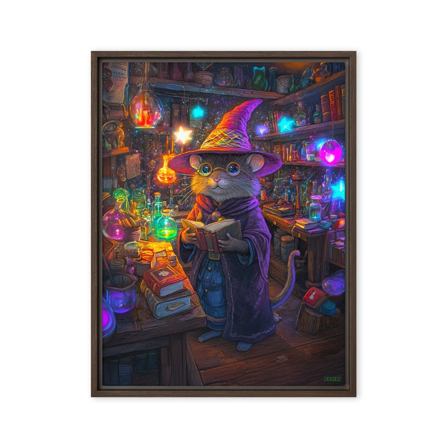 Magnus the Alchemist - Framed Canvas Print - BBairt