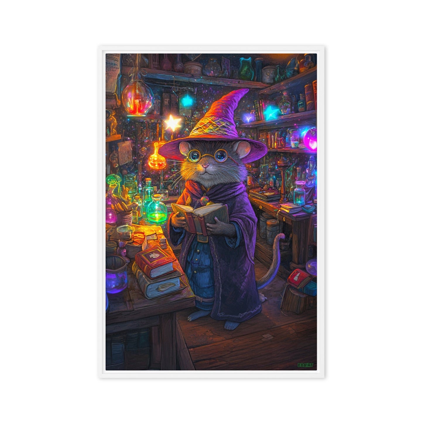 Magnus the Alchemist - Framed Canvas Print - BBairt