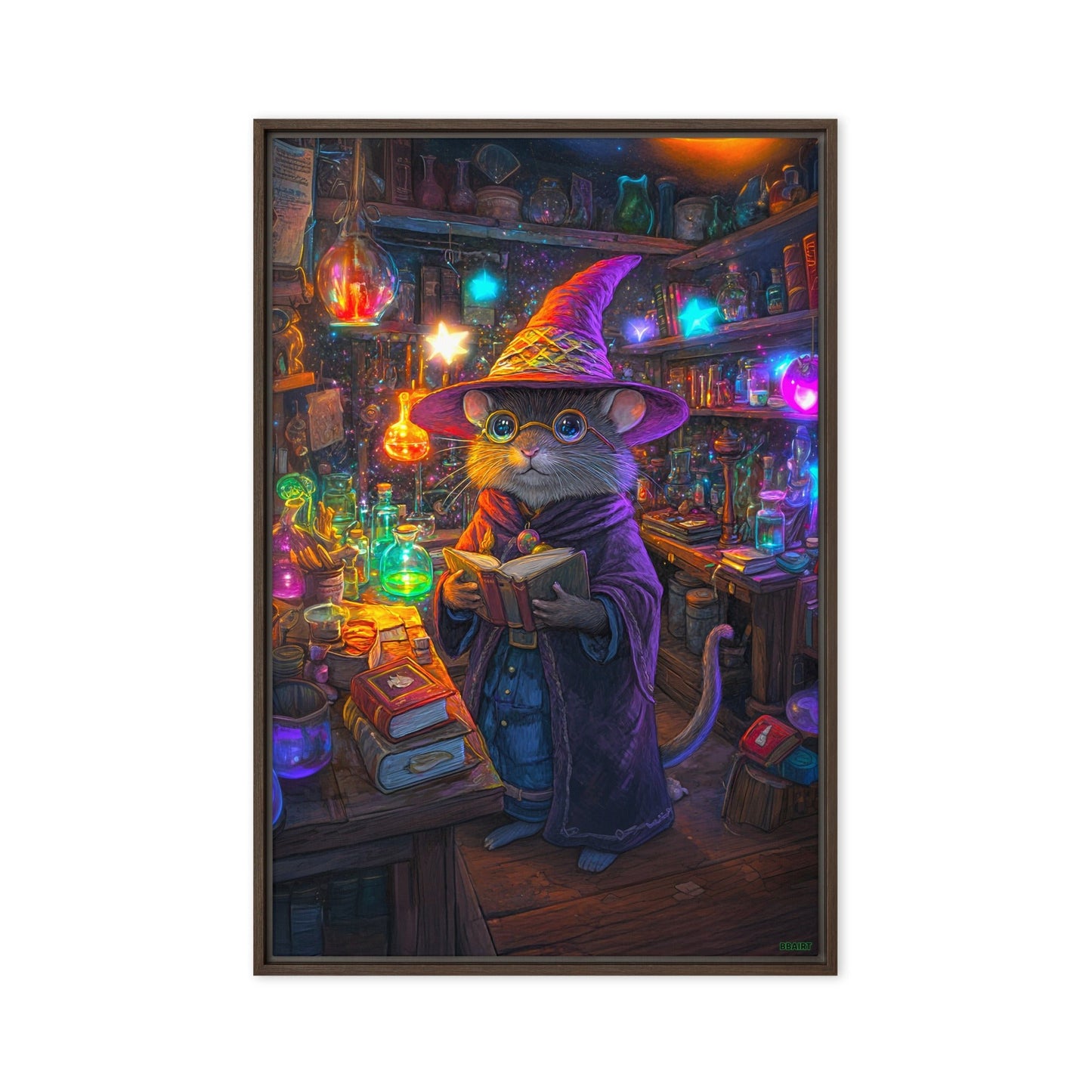 Magnus the Alchemist - Framed Canvas Print - BBairt