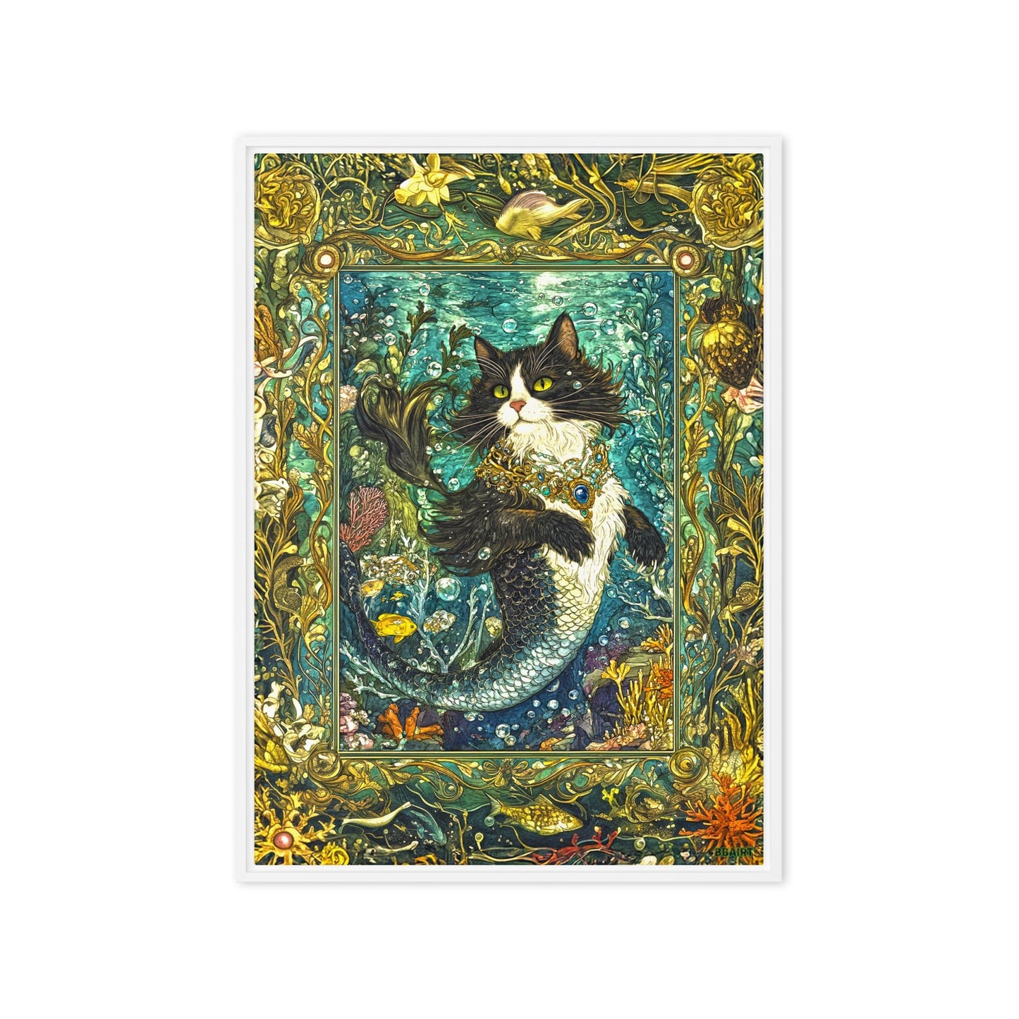 Marina the Enchanted – Framed Canvas Print - BBairt