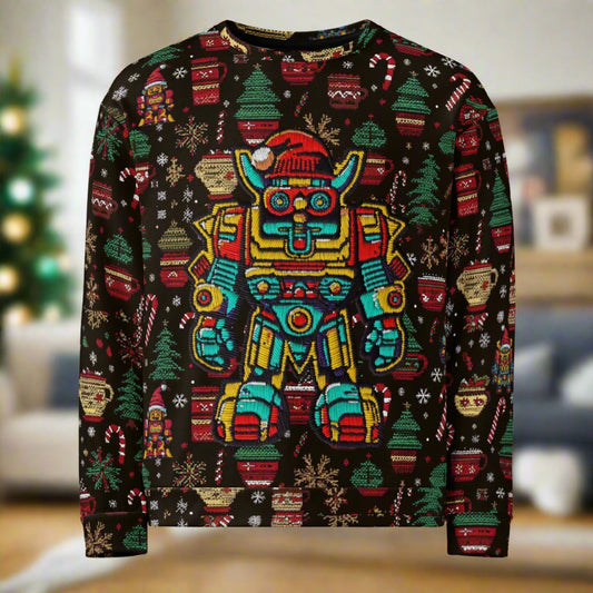 Mech Bushido Guardian Christmas Sweater - BBairt