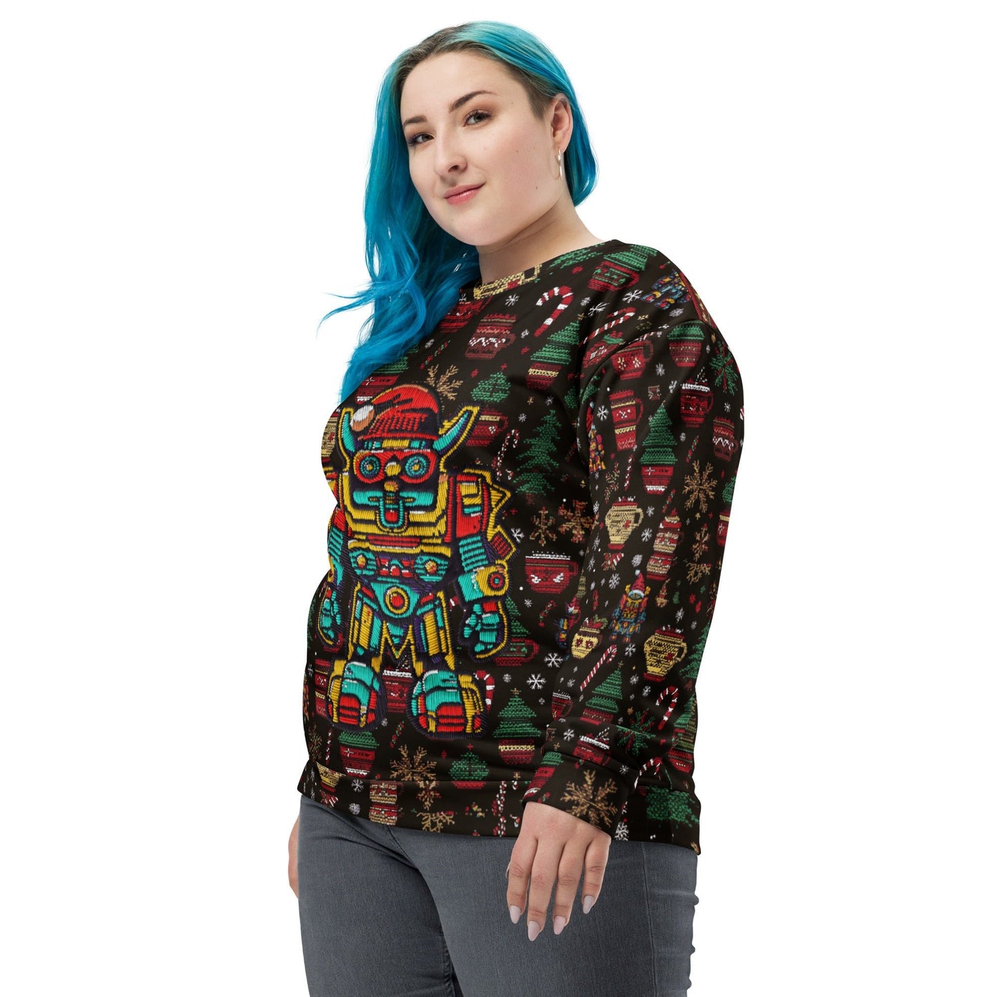 Mech Bushido Guardian Christmas Sweater - BBairt