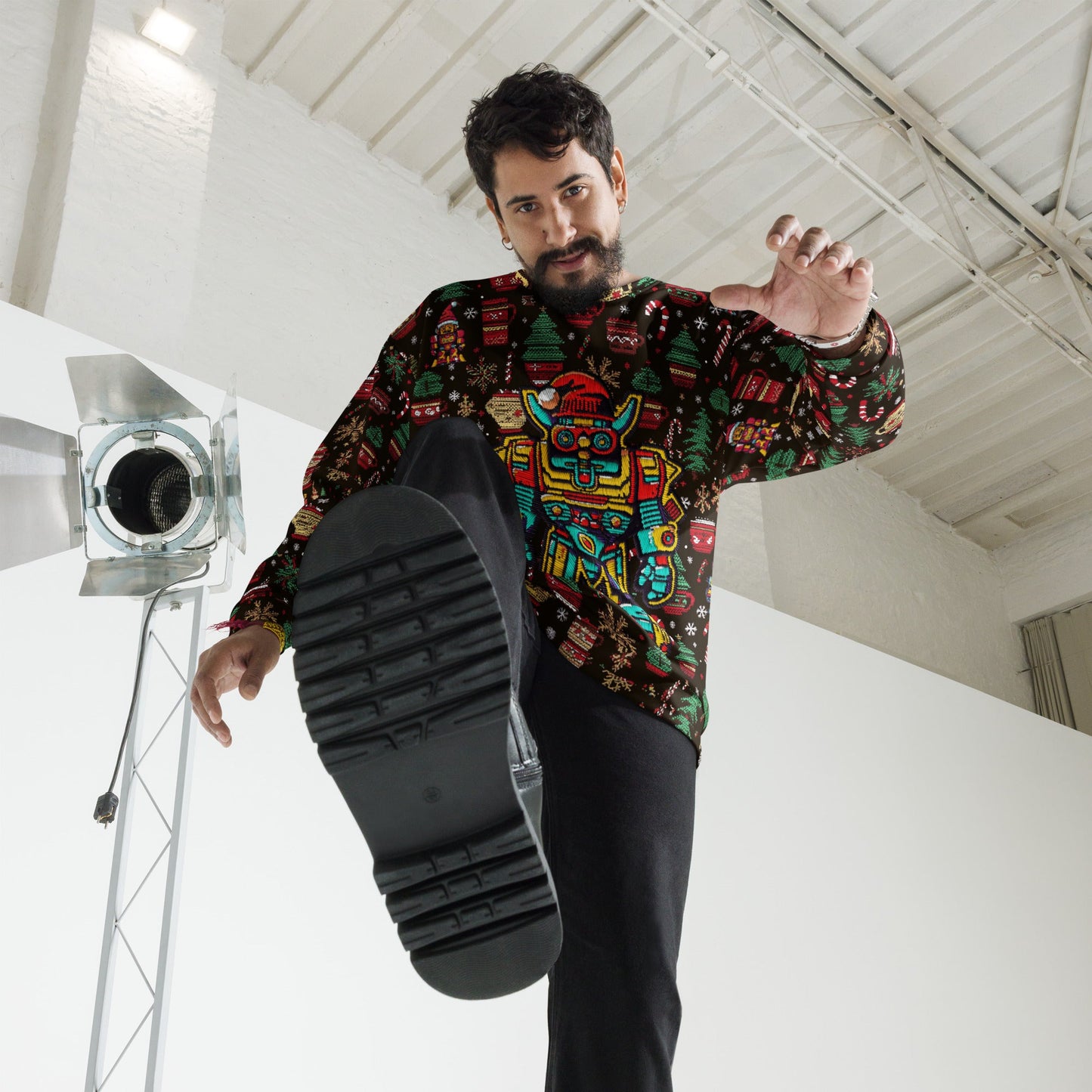 Mech Bushido Guardian Christmas Sweater - BBairt