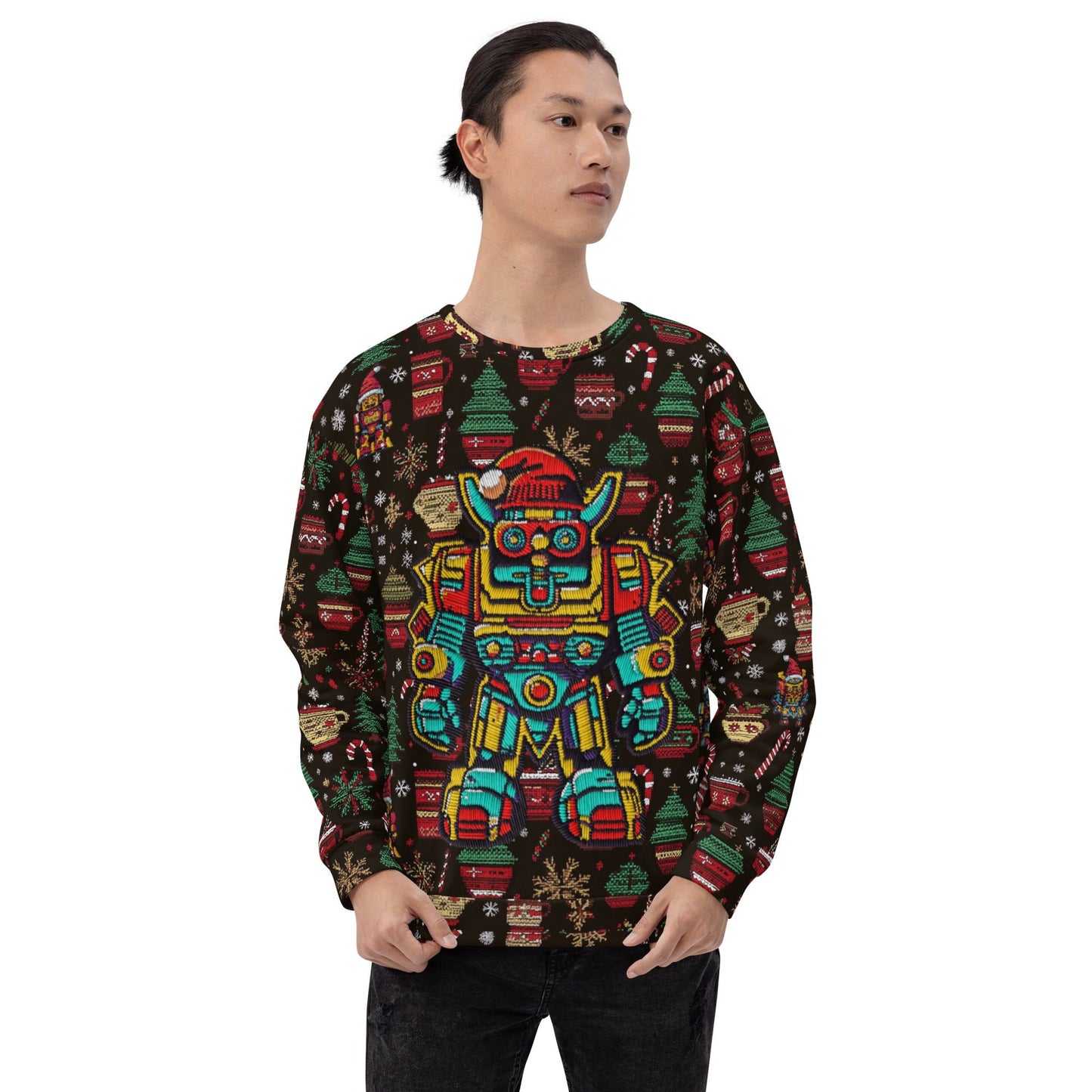 Mech Bushido Guardian Christmas Sweater - BBairt