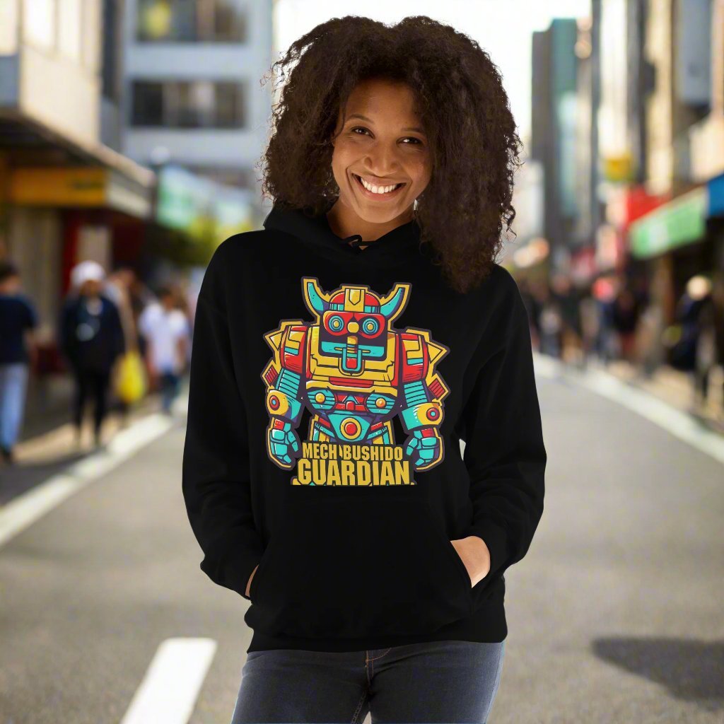 Mech Bushido Guardian - Unisex Gildan 18500 Hoodie - BBairt