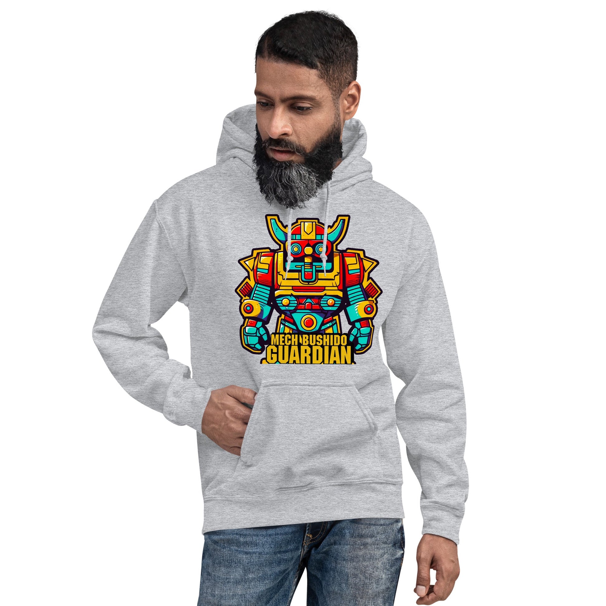 Mech Bushido Guardian - Unisex Gildan 18500 Hoodie - BBairt