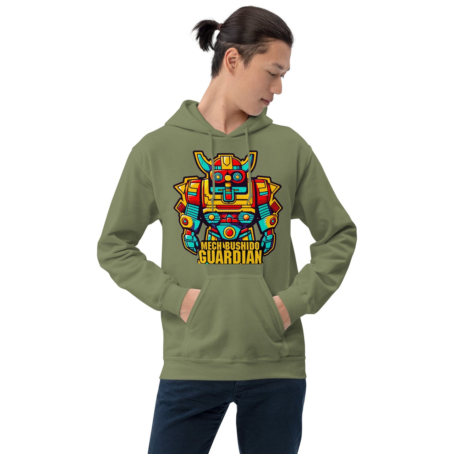Mech Bushido Guardian - Unisex Gildan 18500 Hoodie - BBairt