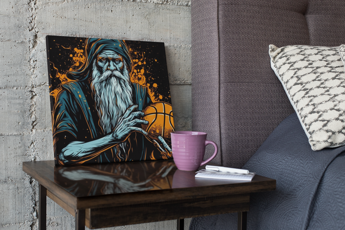 Morgarath Nightshade, Basketball Wizard - Canvas Print