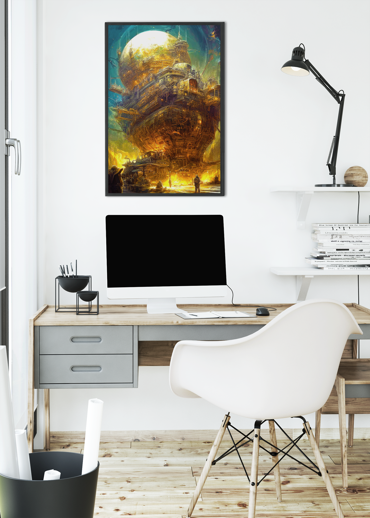 Astro-Industrial Majesty - Canvas Print