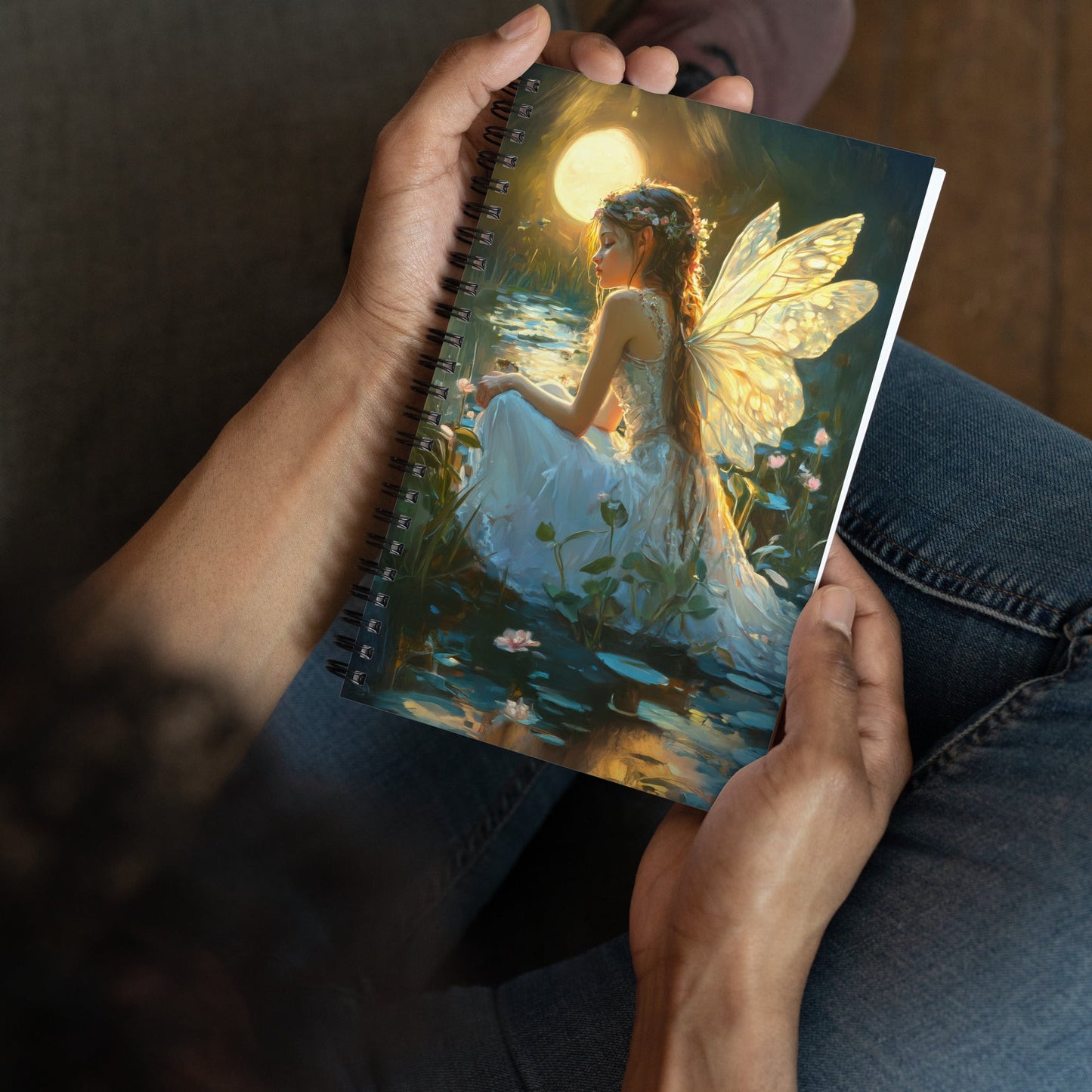 Moonlit Grace Spiral Notebook - Mythic Jheyz Collection - BBairt