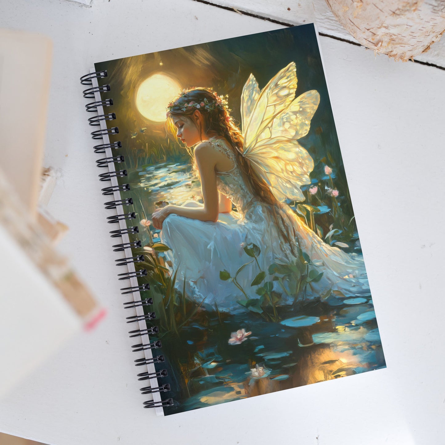 Moonlit Grace Spiral Notebook - Mythic Jheyz Collection - BBairt
