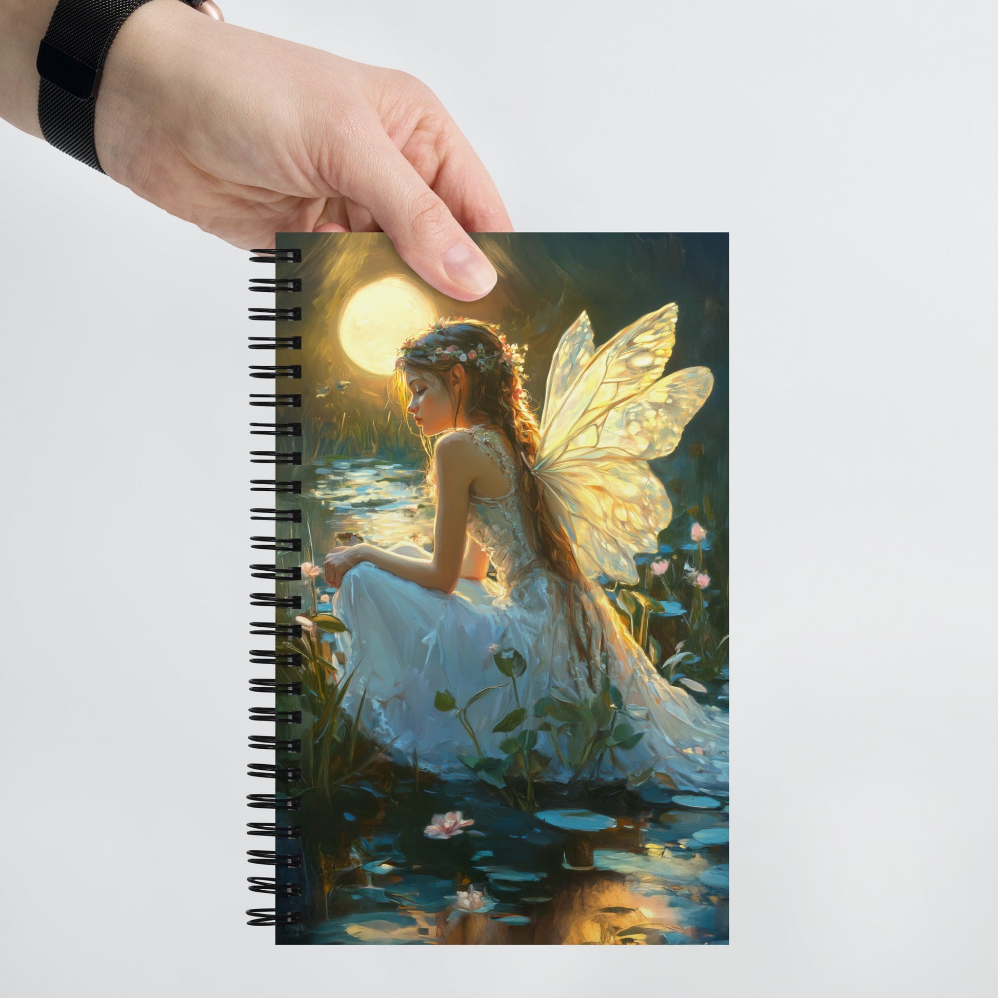 Moonlit Grace Spiral Notebook - Mythic Jheyz Collection - BBairt