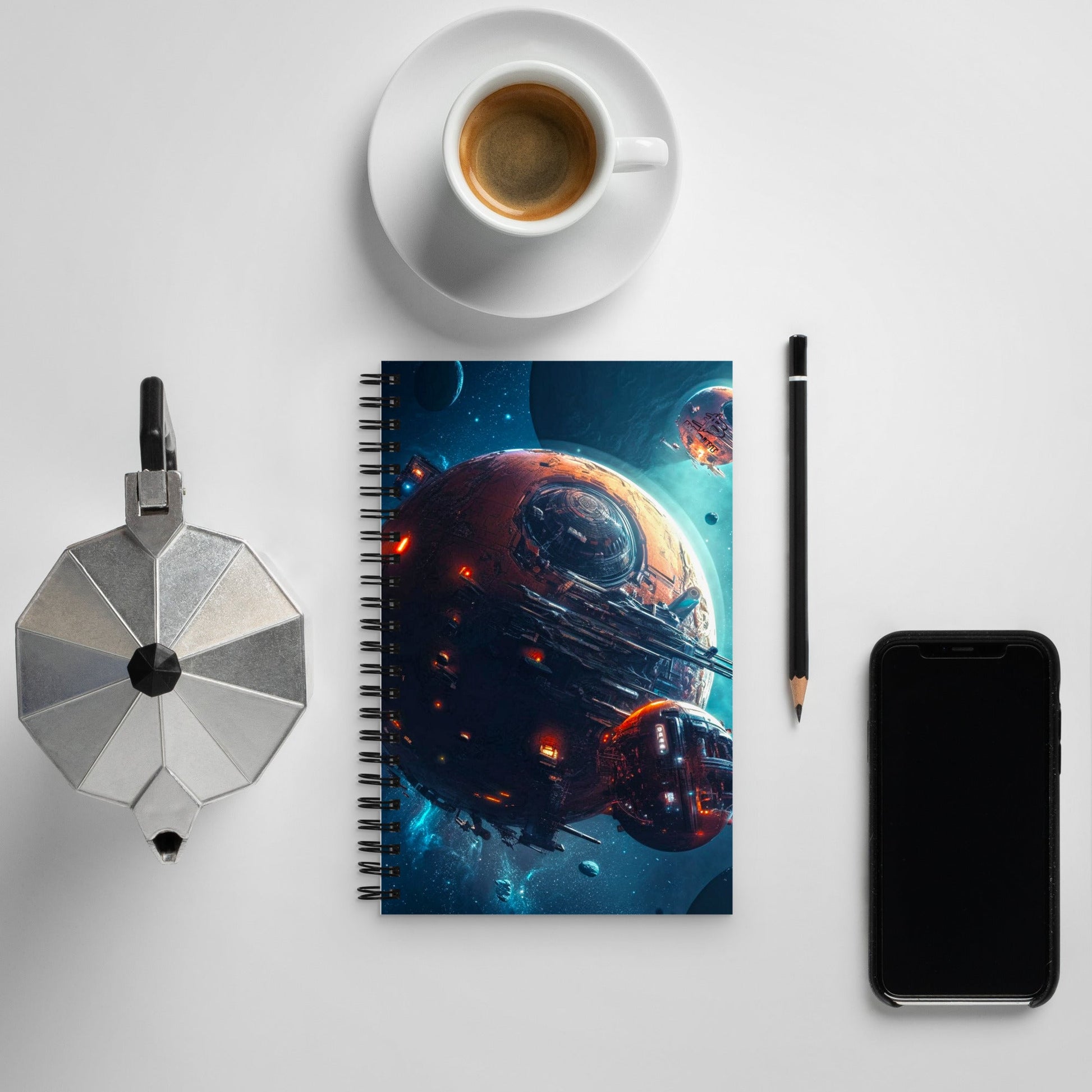 Moons of Migration - Spiral notebook - BBairt