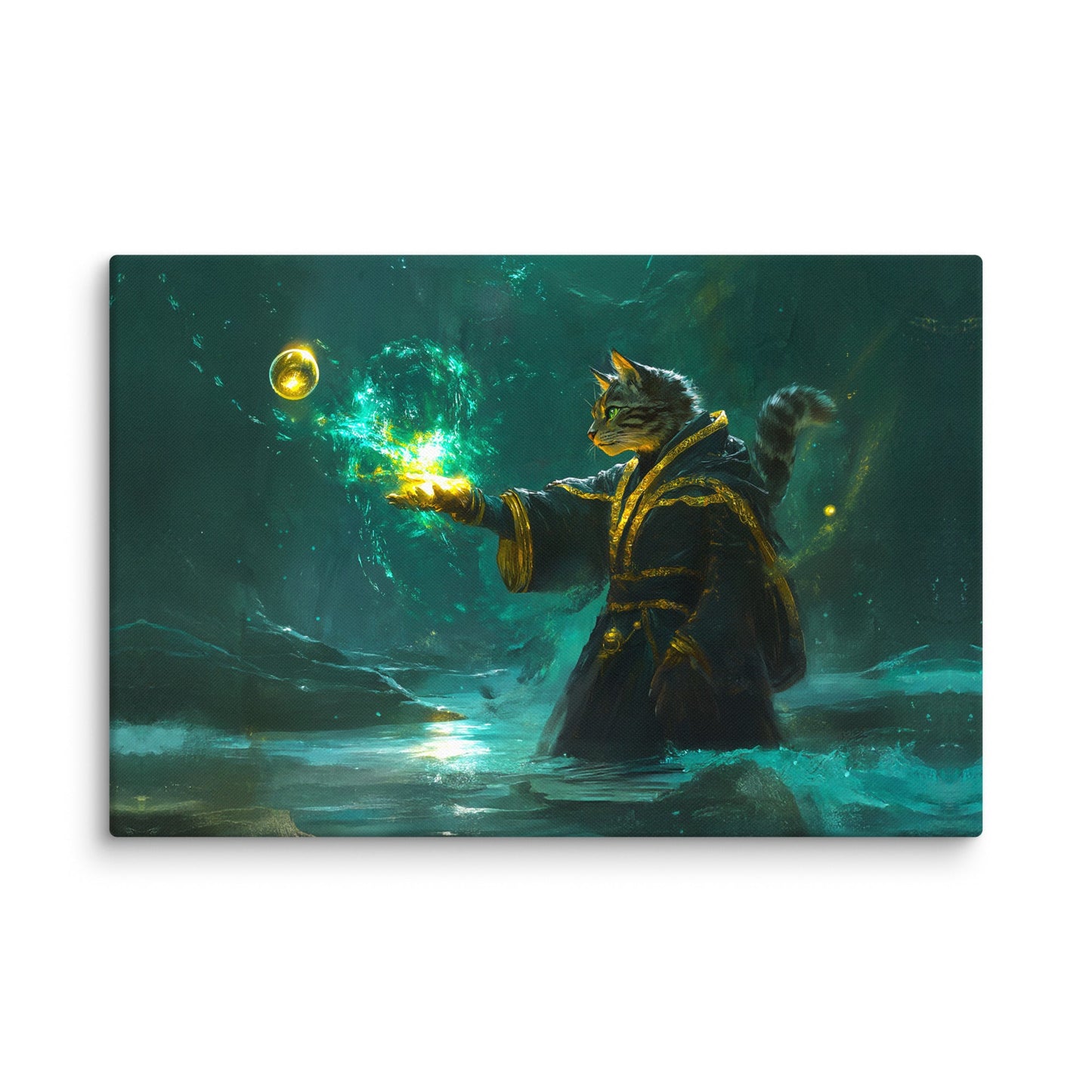 Mysticpaw the Spellcaster - Canvas Print - BBairt
