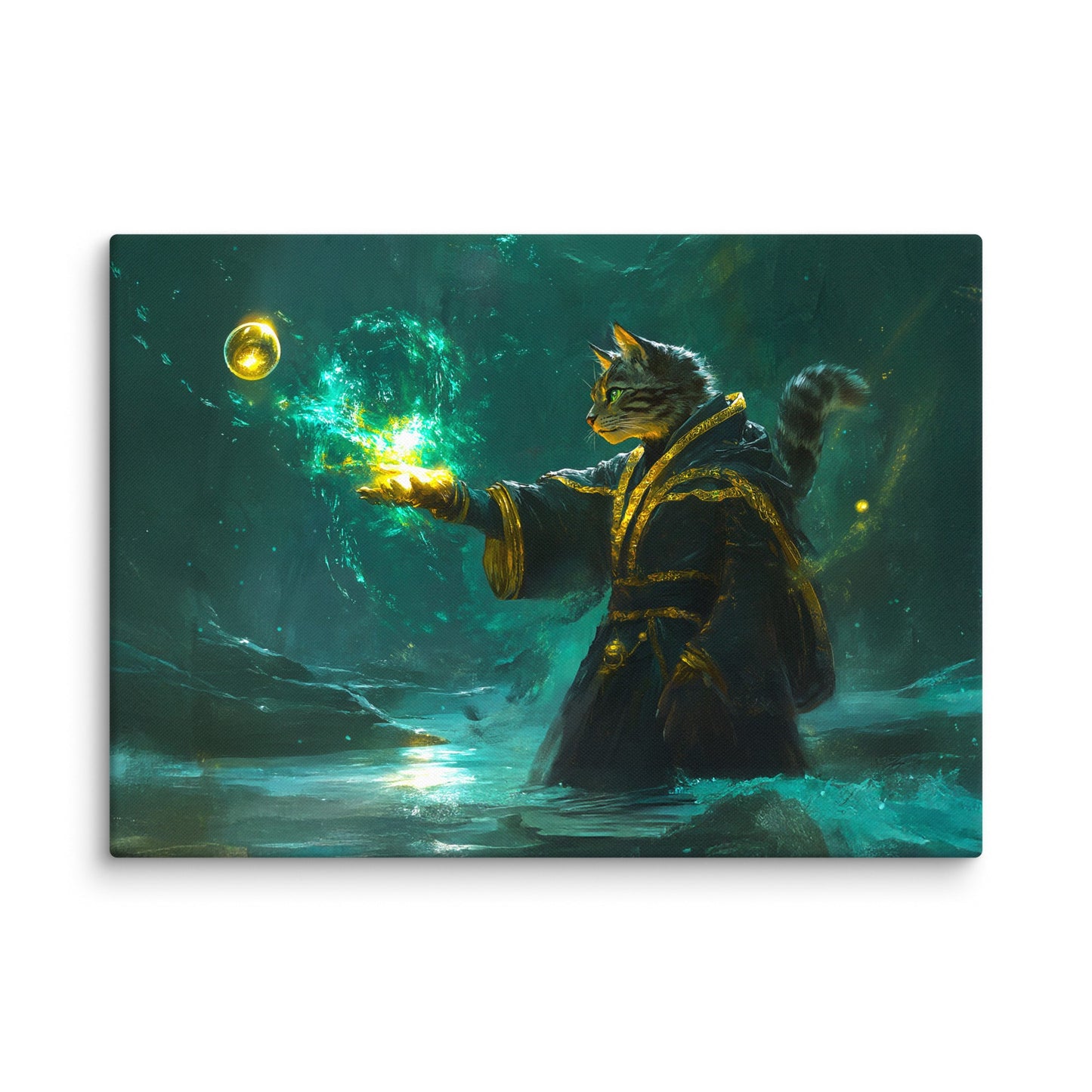 Mysticpaw the Spellcaster - Canvas Print - BBairt