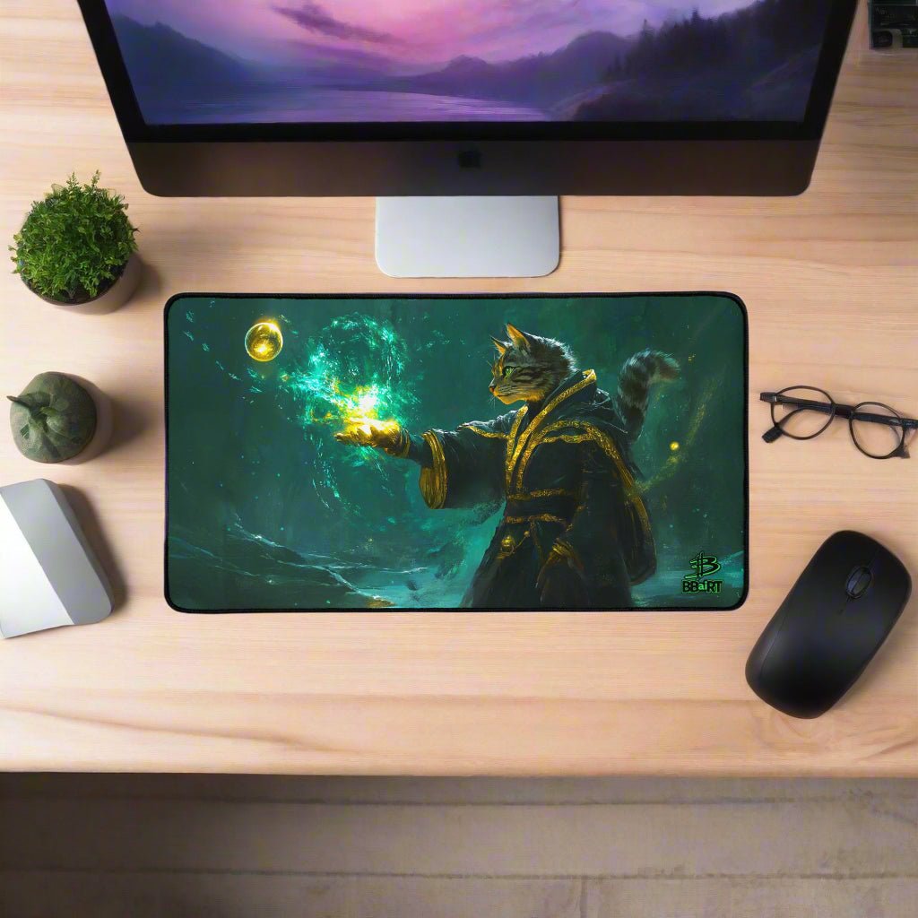 Mysticpaw the Spellcaster – Desk Mat - BBairt