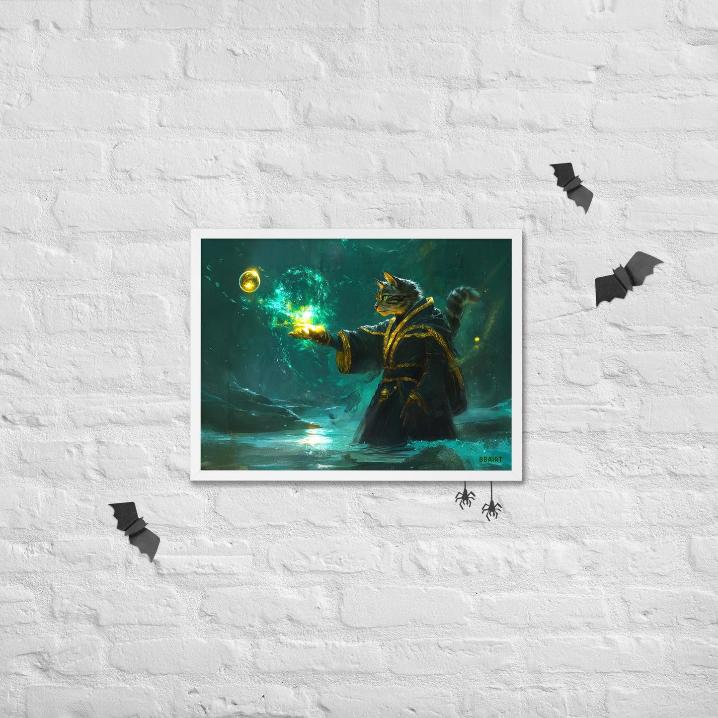 Mysticpaw the Spellcaster - Framed Photo Paper Poster - BBairt