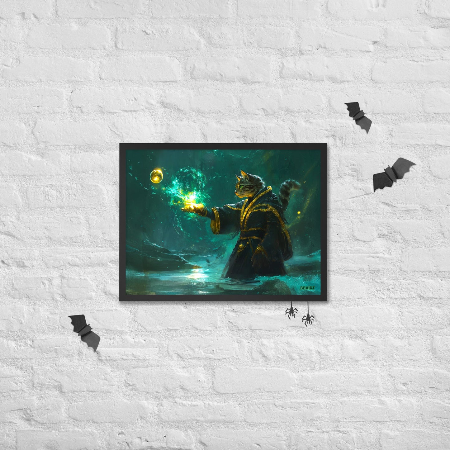 Mysticpaw the Spellcaster - Framed Photo Paper Poster - BBairt