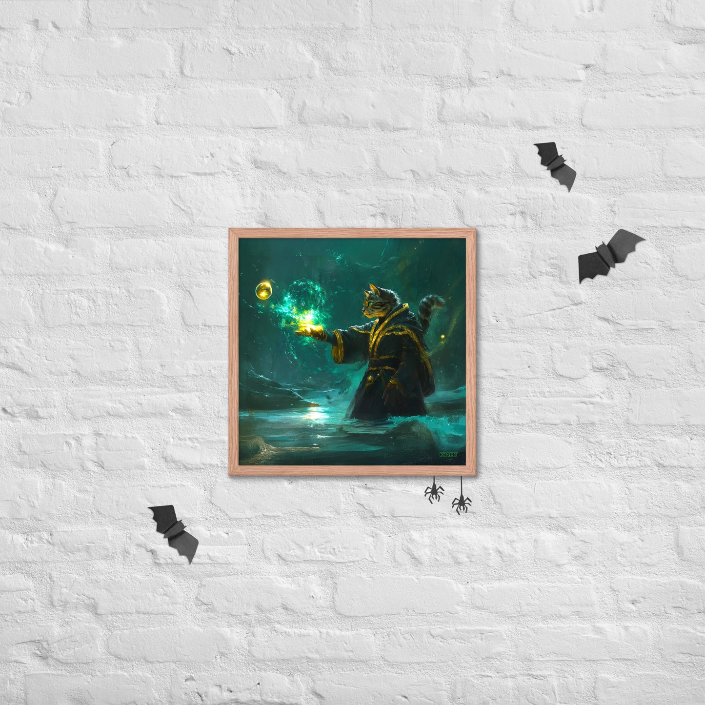 Mysticpaw the Spellcaster - Framed Photo Paper Poster - BBairt