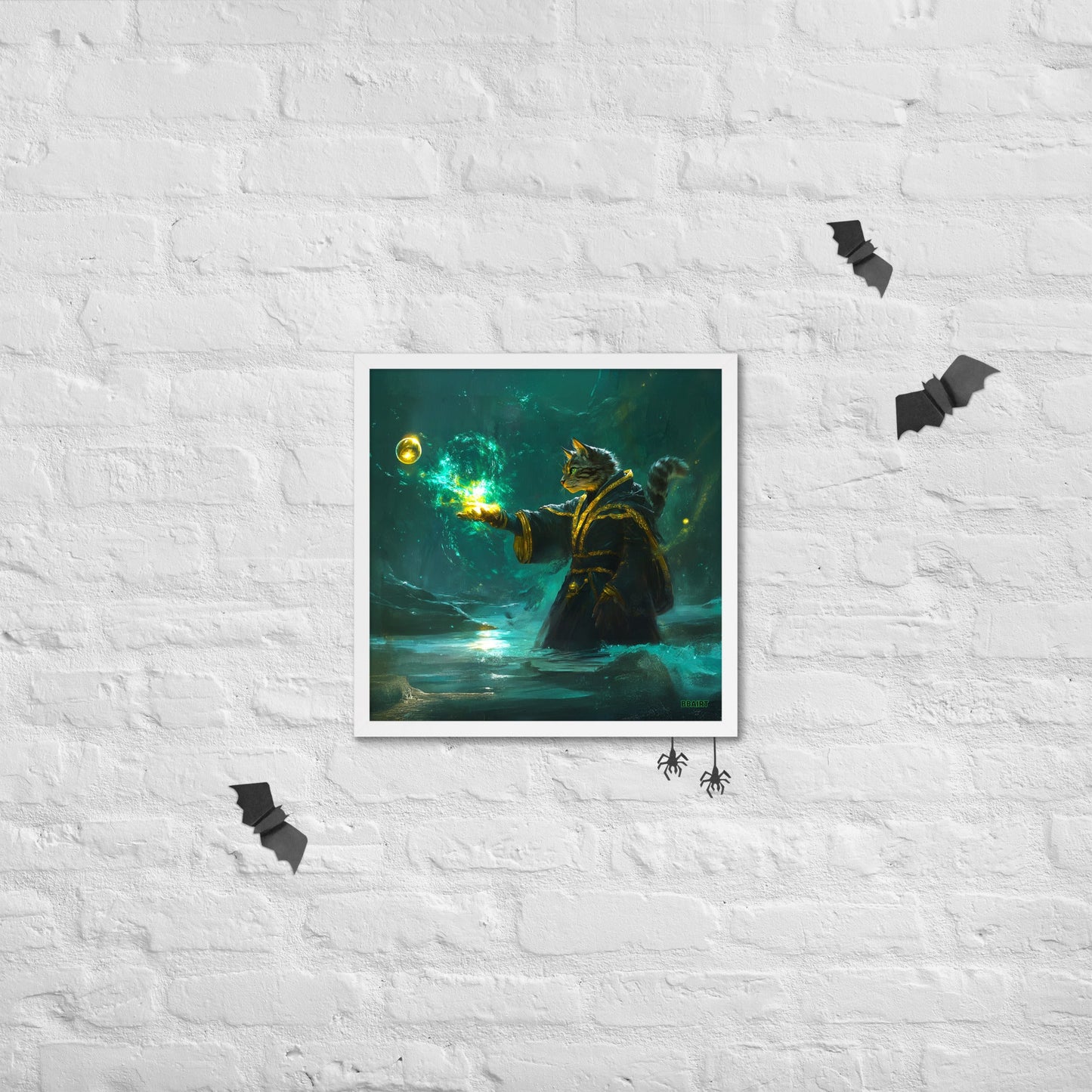 Mysticpaw the Spellcaster - Framed Photo Paper Poster - BBairt