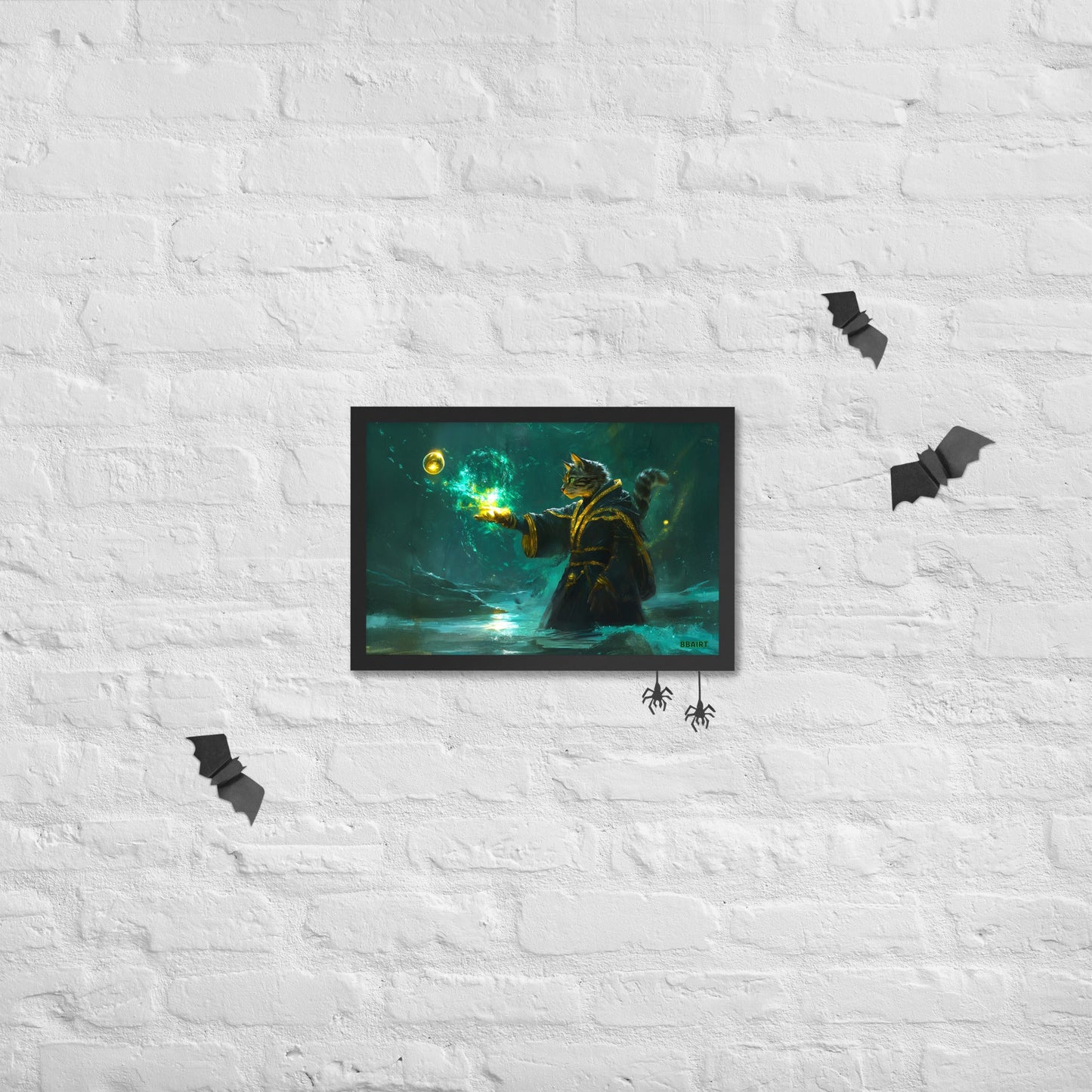 Mysticpaw the Spellcaster - Framed Photo Paper Poster - BBairt