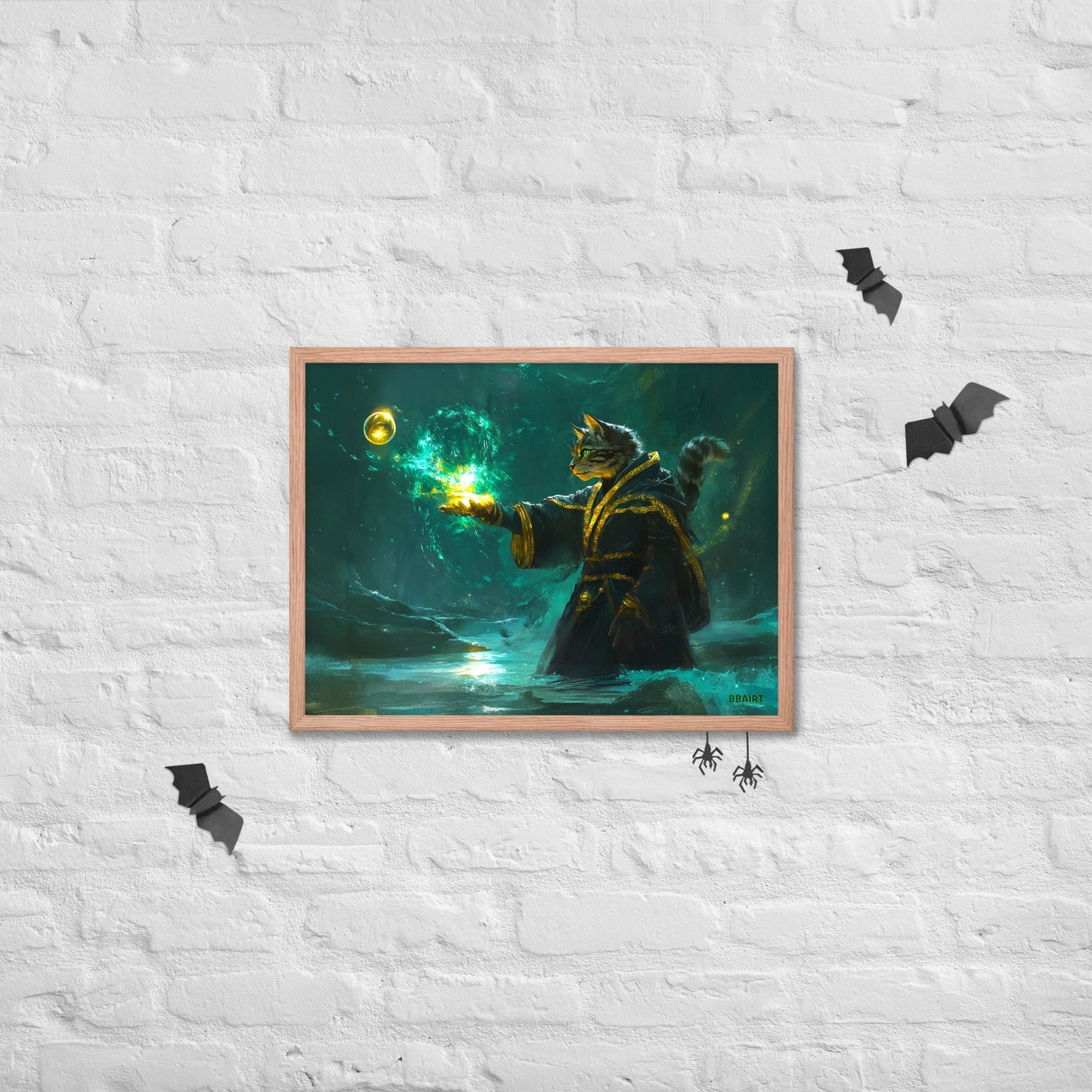Mysticpaw the Spellcaster - Framed Photo Paper Poster - BBairt