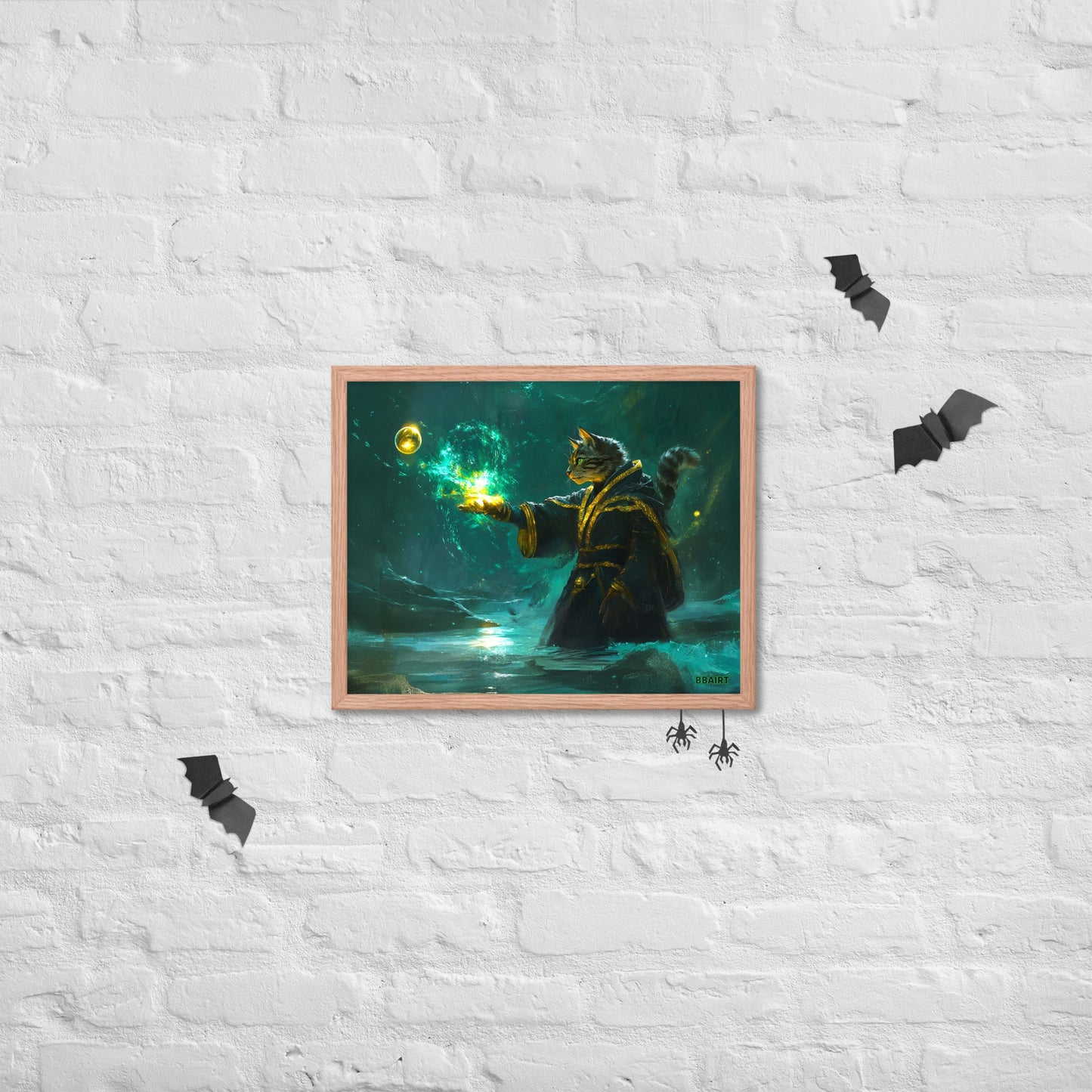 Mysticpaw the Spellcaster - Framed Photo Paper Poster - BBairt