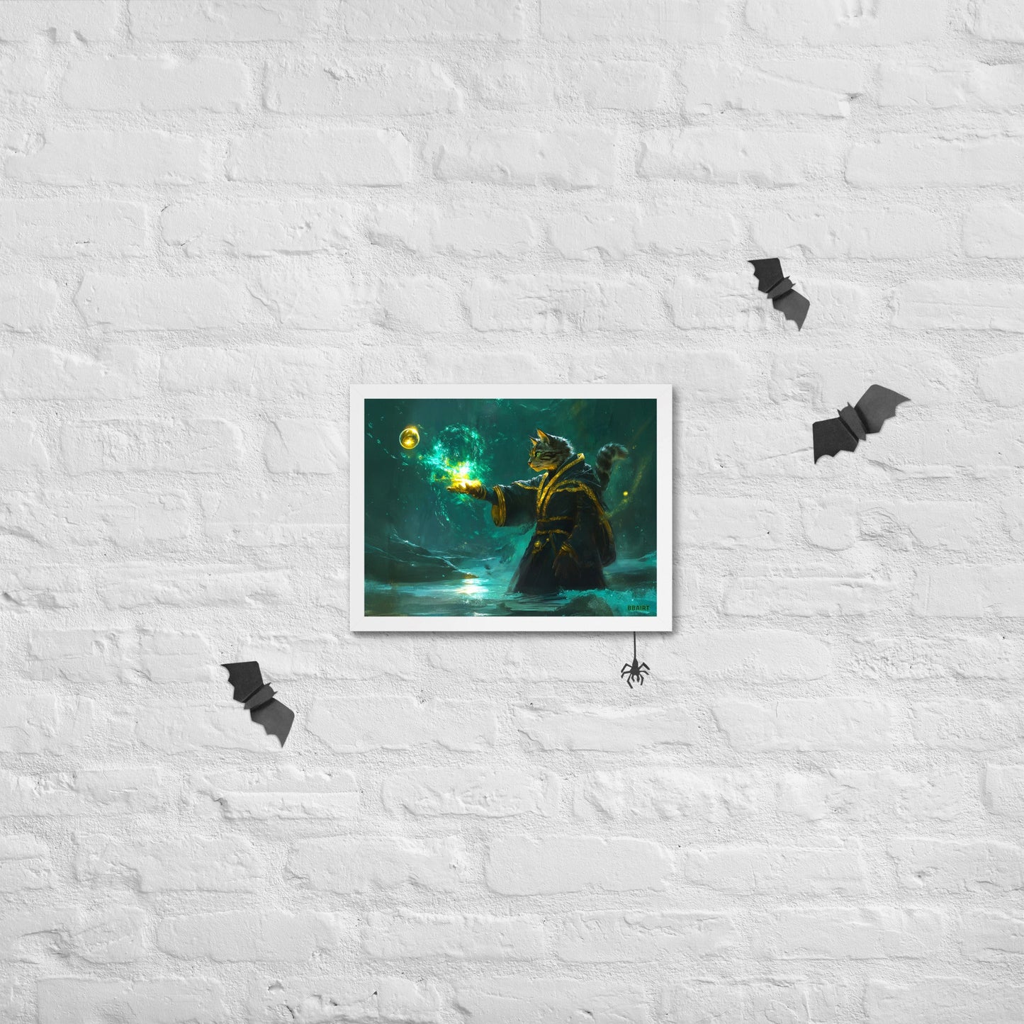 Mysticpaw the Spellcaster - Framed Photo Paper Poster - BBairt