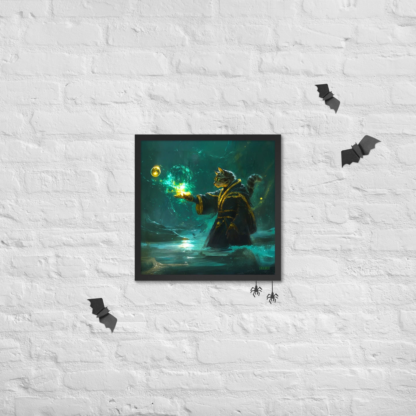 Mysticpaw the Spellcaster - Framed Photo Paper Poster - BBairt