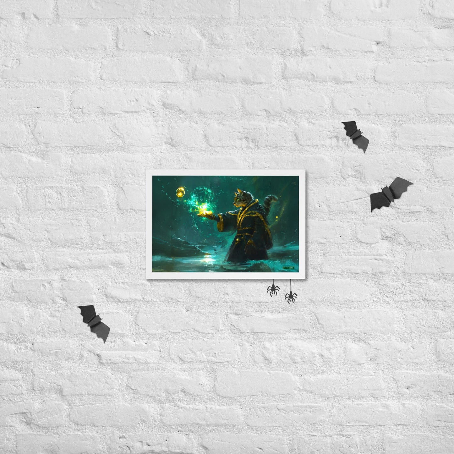 Mysticpaw the Spellcaster - Framed Photo Paper Poster - BBairt