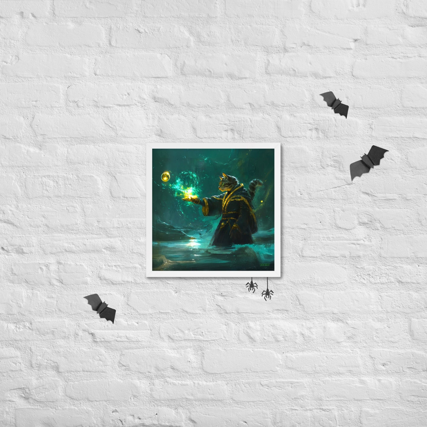 Mysticpaw the Spellcaster - Framed Photo Paper Poster - BBairt