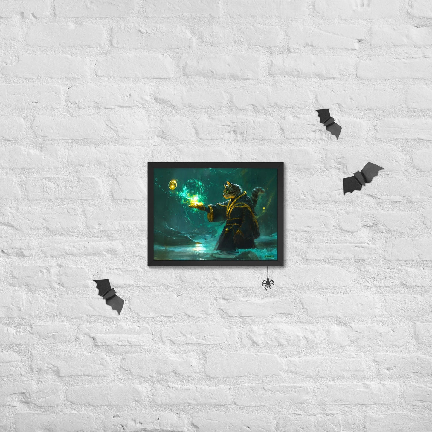 Mysticpaw the Spellcaster - Framed Photo Paper Poster - BBairt