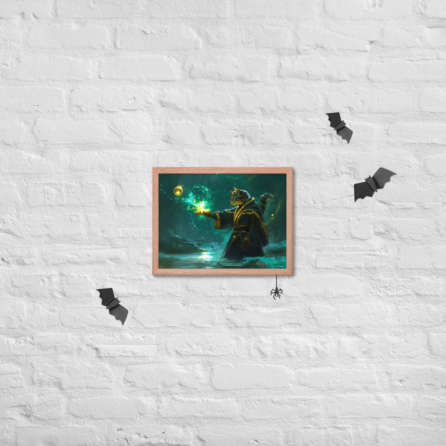 Mysticpaw the Spellcaster - Framed Photo Paper Poster - BBairt