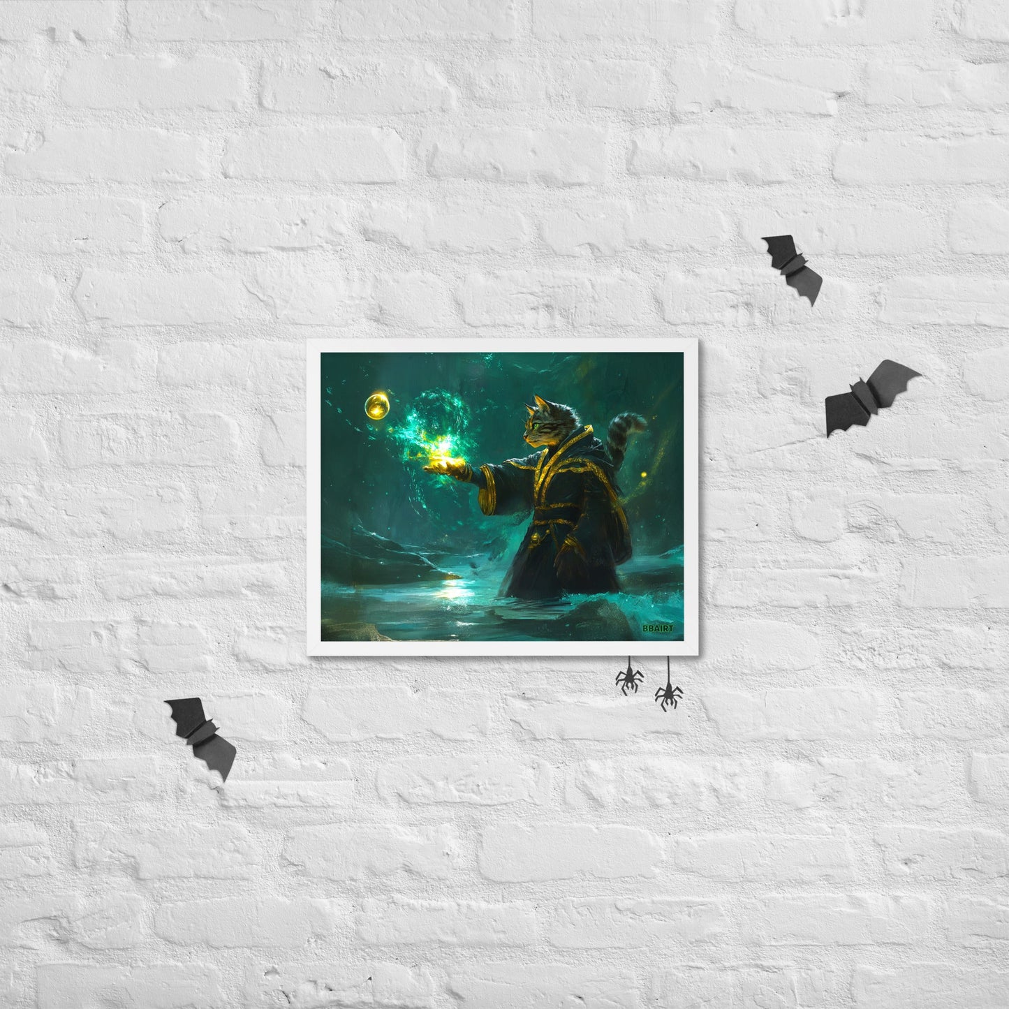 Mysticpaw the Spellcaster - Framed Photo Paper Poster - BBairt