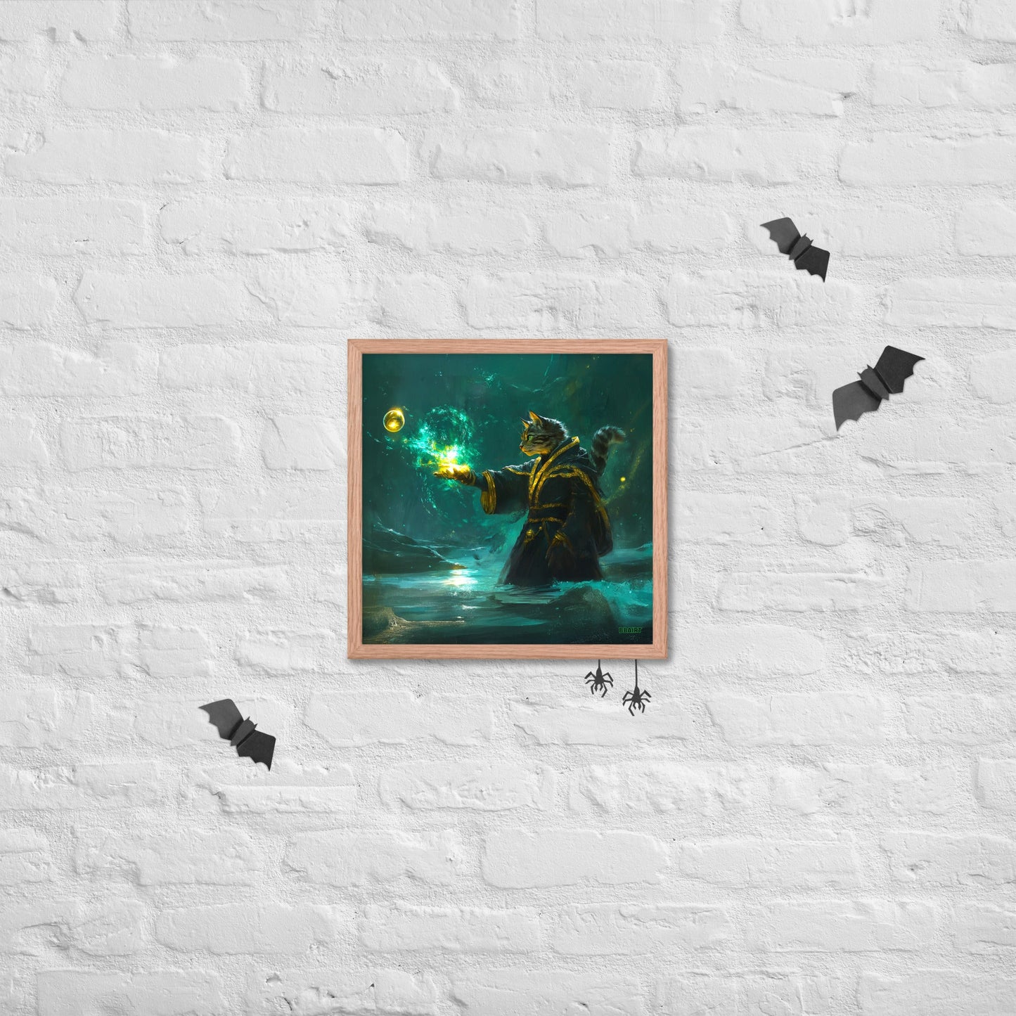 Mysticpaw the Spellcaster - Framed Photo Paper Poster - BBairt