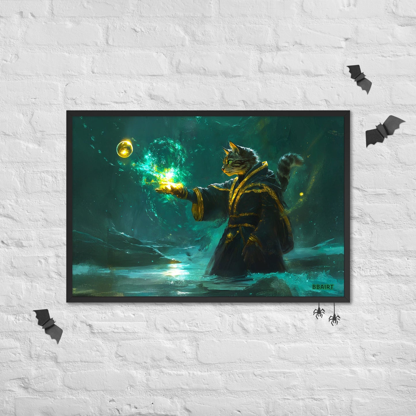 Mysticpaw the Spellcaster - Framed Photo Paper Poster - BBairt