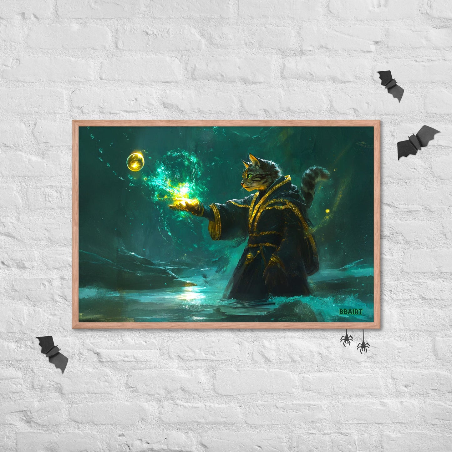 Mysticpaw the Spellcaster - Framed Photo Paper Poster - BBairt