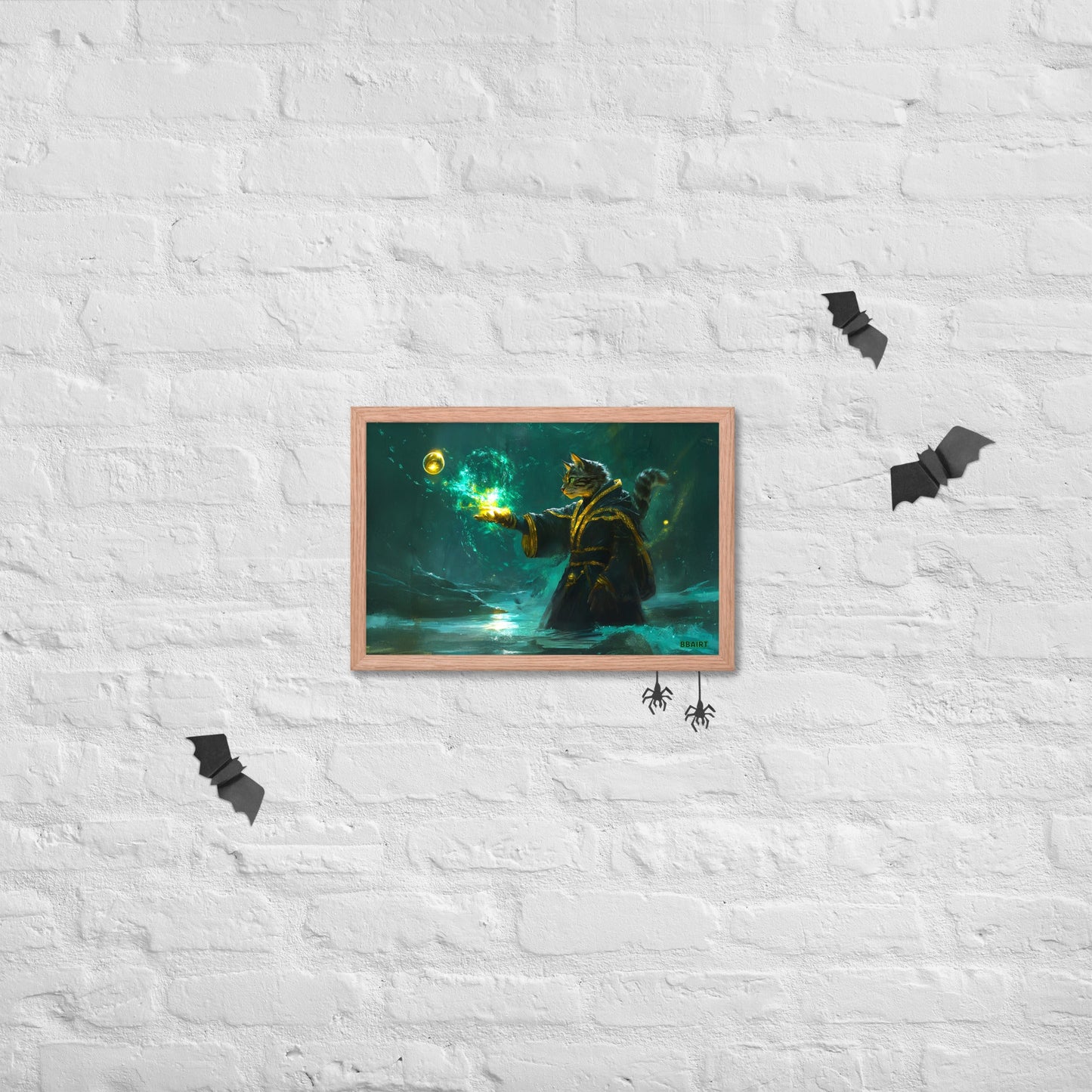 Mysticpaw the Spellcaster - Framed Photo Paper Poster - BBairt