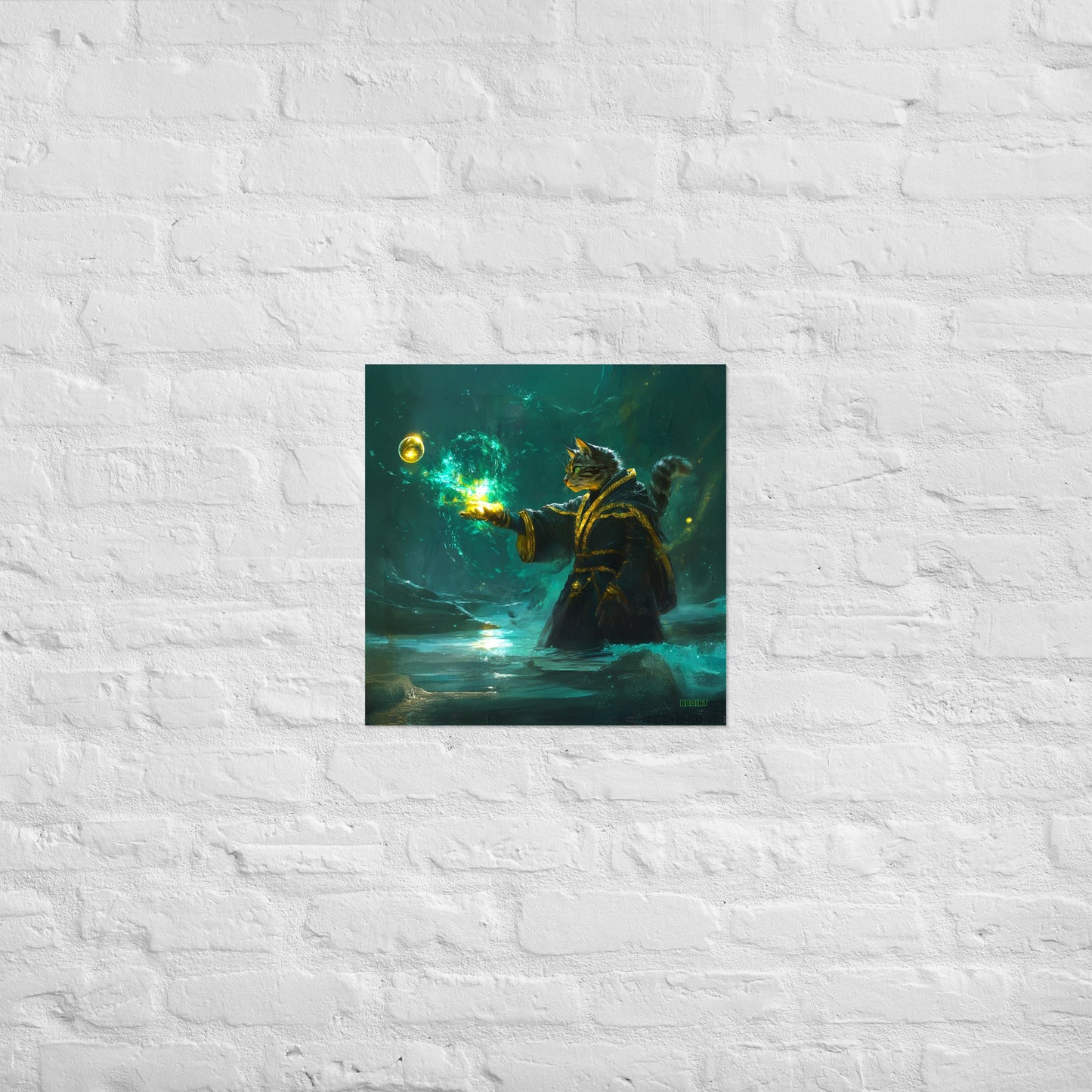 Mysticpaw the Spellcaster - Matte Poster - BBairt