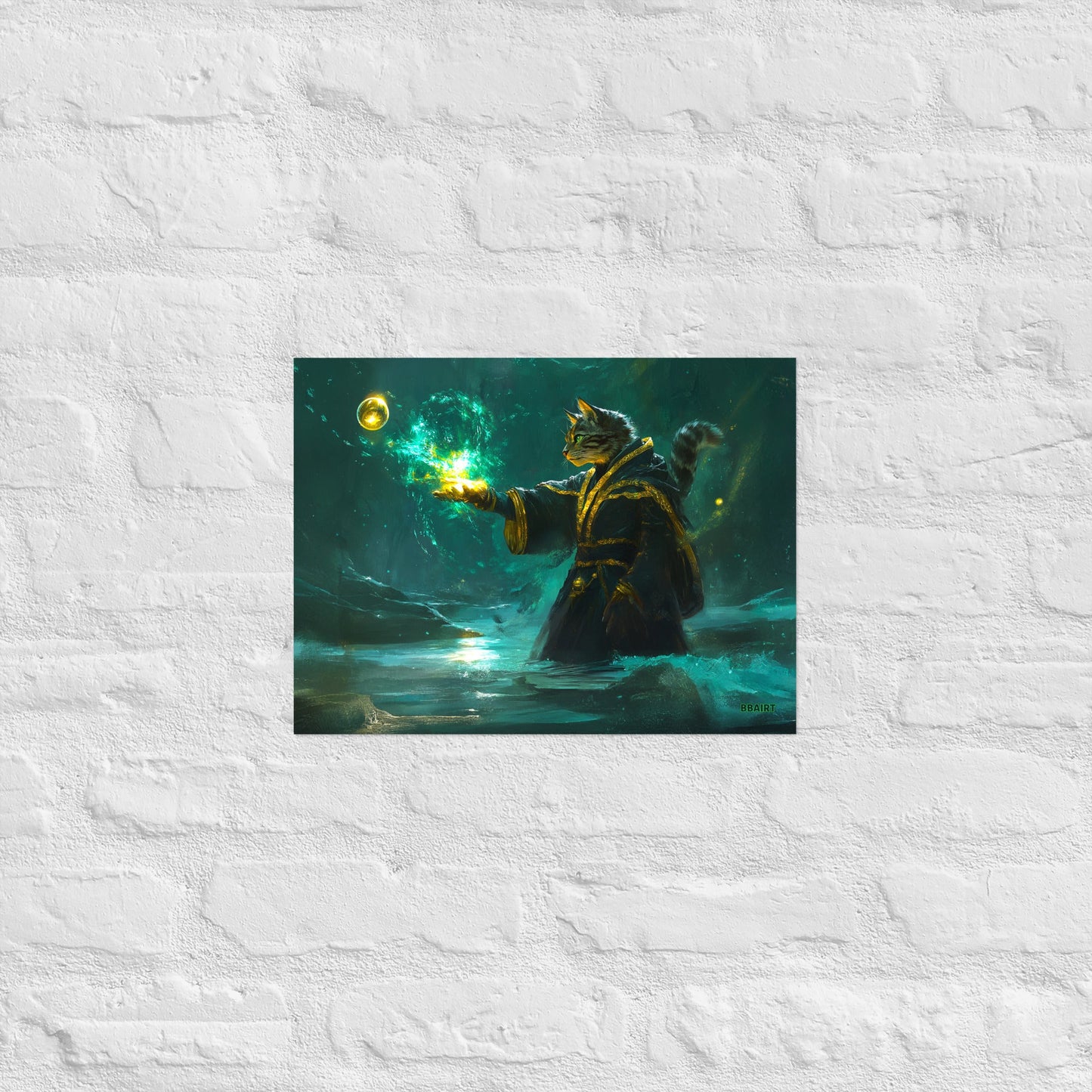 Mysticpaw the Spellcaster - Matte Poster - BBairt
