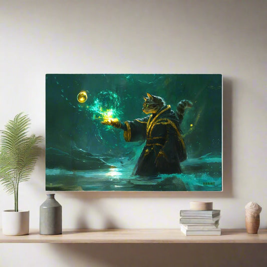 Mysticpaw the Spellcaster - Matte Poster - BBairt