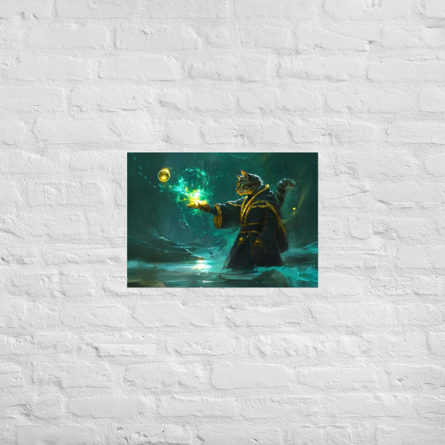 Mysticpaw the Spellcaster - Matte Poster - BBairt