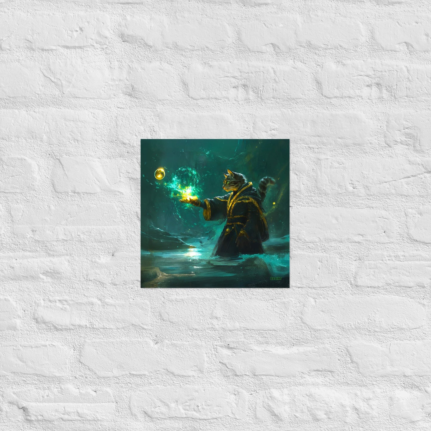 Mysticpaw the Spellcaster - Matte Poster - BBairt