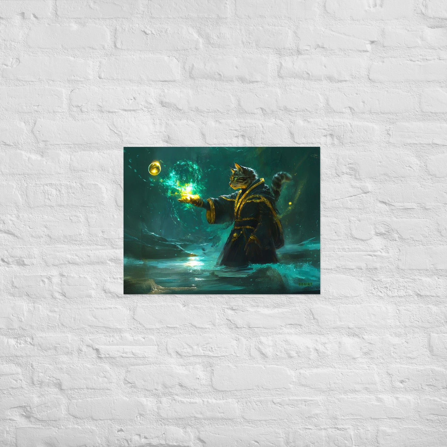 Mysticpaw the Spellcaster - Matte Poster - BBairt