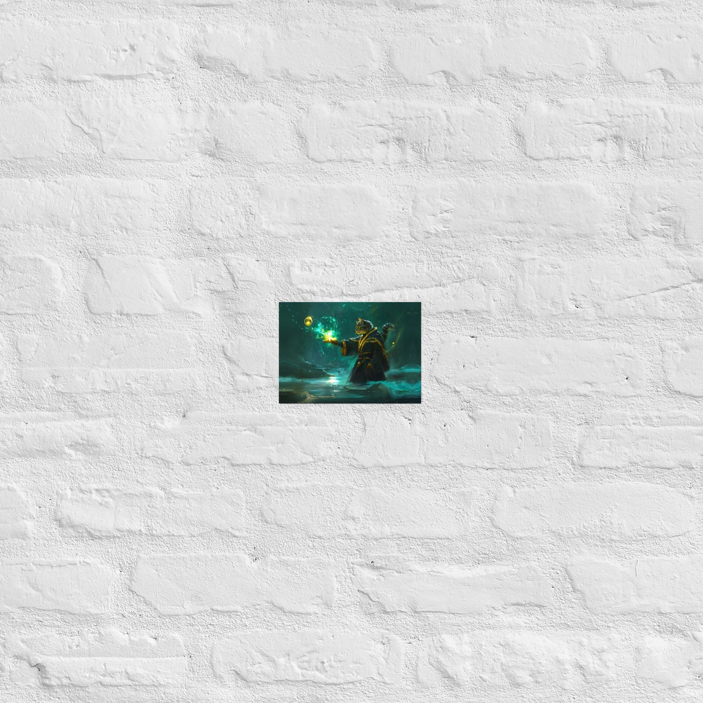 Mysticpaw the Spellcaster - Matte Poster - BBairt