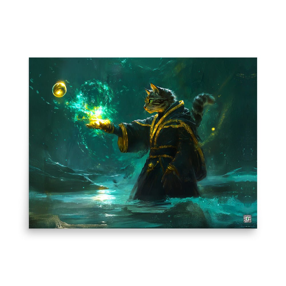 Mysticpaw the Spellcaster - Photo Paper Poster - BBairt