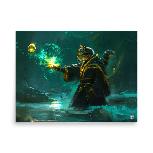 Mysticpaw the Spellcaster - Photo Paper Poster - BBairt