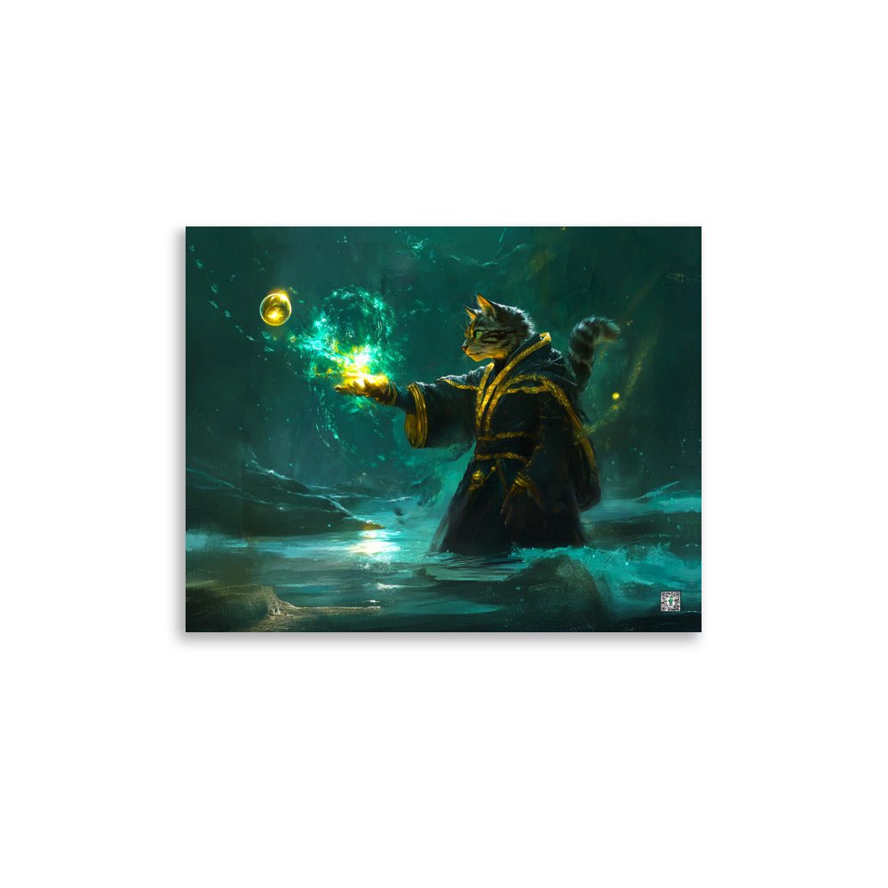 Mysticpaw the Spellcaster - Photo Paper Poster - BBairt