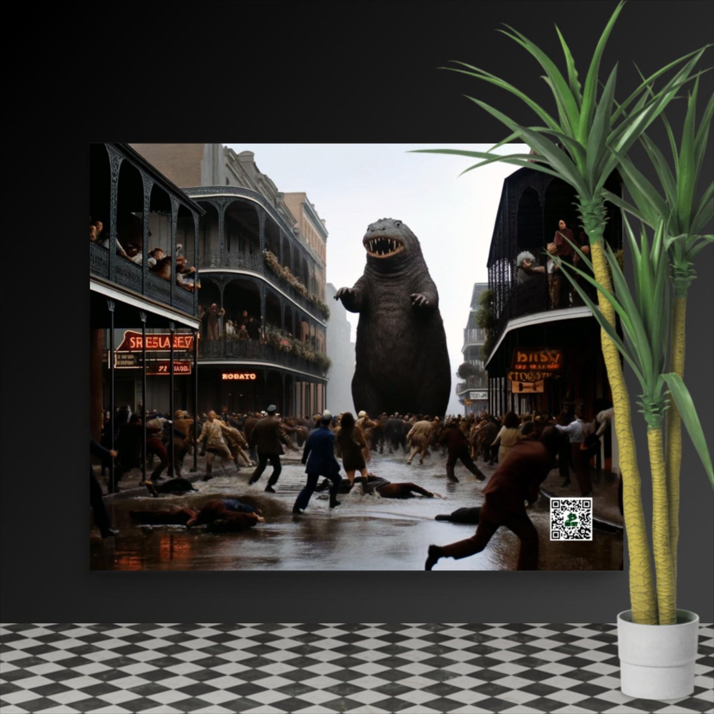 Nola's Nutria Nightmare - Photo paper poster - BBairt